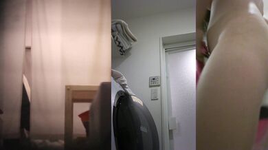 学校保安在女生宿舍暗藏摄像头偷拍几个大二女生洗澡换衣服